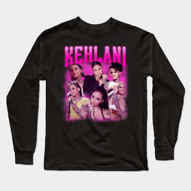 RETRO VINTAGE KEHLANI BOOTLEG STYLE Long Sleeve T-Shirt by Archer Expressionism Style